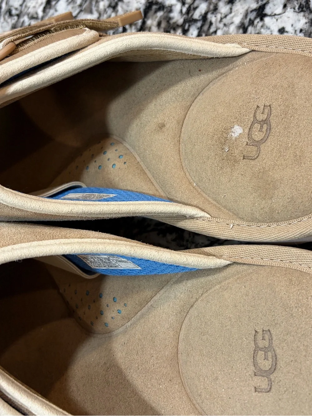 Uggs Men’s Golden Coast Strap Slide Tan Suede Size Us 10 EUC